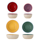 Bloomingville - Vista Skål, Multifarvet, Stentøj - Ø12 × H6/Ø14 × H6/Ø16 × H6/Ø18 × H6 cm, sæt med 4