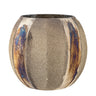 Bloomingville - Felecia Fyrfadsstage, Guld, Genanvendt Glas - Ø10 × H10 cm
