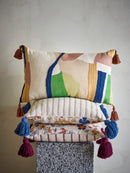 Bloomingville - Artista Pude, Multifarvet, Bomuld - L60 × B35 cm