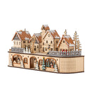 Bloomingville - Norwich Deko m/lys, Natur, Krydsfiner - L45 × H12,5 × B21 cm