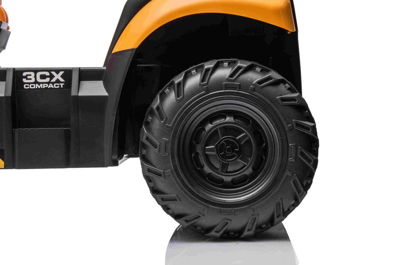 JCB - El Traktor til børn med frontskovl & gravekran – 12V Lithium-Ion og fjernbetjening