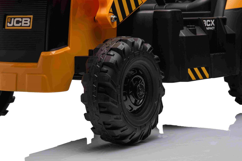 JCB - El Traktor, med frontskovl – 12V Lithium-Ion, fjernbetjening & horn