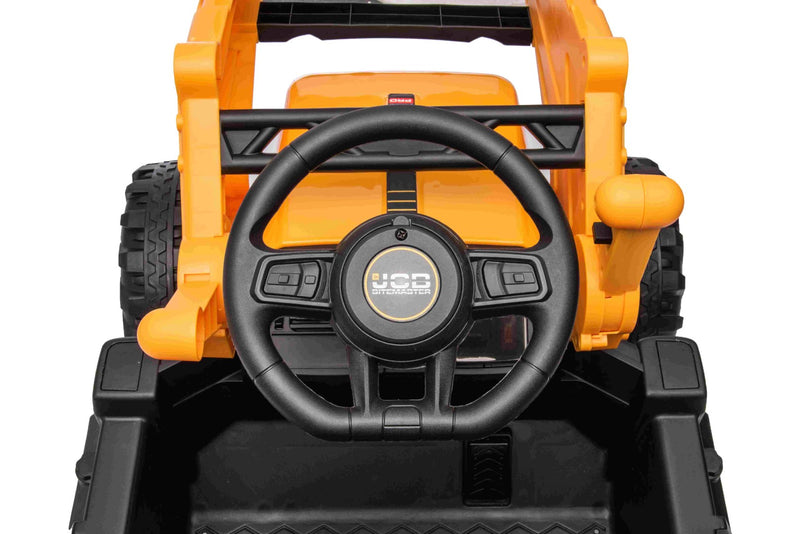 JCB - El Traktor, med frontskovl – 12V Lithium-Ion, fjernbetjening & horn