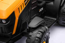 JCB El-Traktor til Børn med Anhænger, 10,8V Lithium, Fjernstyring og Lædersæde