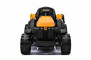 JCB El-Traktor til Børn med Anhænger, 10,8V Lithium, Fjernstyring og Lædersæde