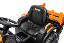 JCB El-Traktor til Børn med Anhænger, 10,8V Lithium, Fjernstyring og Lædersæde