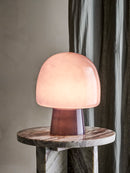 Bloomingville - Paddy Bordlampe, Blå, Glas - Ø20 × H26,5 cm