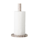 Bloomingville - Emy Køkkenrulleholder, Natur, Marmor - Ø15 × H30 cm