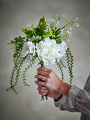 Bloomingville - Lustre Buket, Hvid, Kunstige Blomster - Ø23 × H43 cm