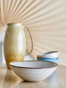 Bloomingville - Sandrine Skål, Natur, Stentøj - Ø26,5 × H9,5 cm