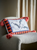 Bloomingville - Missy Pude, Multifarvet, Genanvendt Bomuld - L60 × B35 cm
