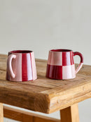 Bloomingville - Floki Krus, Rosa, Stentøj - Ø9,5 × H8 cm, sæt med 4