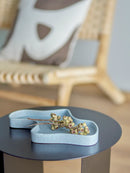 Bloomingville - Lakey Fad, Blå, Stentøj - L32 × H3 × B21,5 cm