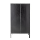 Bloomingville - Marikka Skab, Sort, FSC® 100%, mahognitræ - L85 × H150 × B40 cm