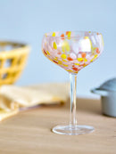 Bloomingville - Lilya Cocktailglas, Rosa, Glas - Ø12 × H18 cm