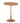 Bloomingville - Anjou Sidebord, orange, Aluminium - Ø37 × H45 cm