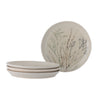 Bloomingville - Bea Tallerken, Multipak, Natur, Stentøj - Ø27,5 × H3 cm, sæt med 4