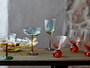 Bloomingville - Signe Drikkeglas, Multifarvet, Glas - Ø7,5 × H12,5 cm, sæt med 6