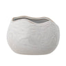 Bloomingville - Pennie Urtepotteskjuler, Hvid, Stentøj - L16,5 × H11 × B13 cm