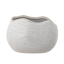 Bloomingville - Pennie Urtepotteskjuler, Hvid, Stentøj - L16,5 × H11 × B13 cm