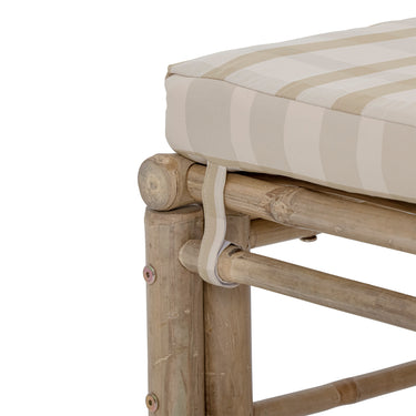 Bloomingville - Korfu Modulpuf, Natur, Bambus - L72 × H30 × B72 cm