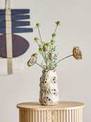 Bloomingville - Noble Vase, Natur, Stentøj - Ø12 × H21,5 cm