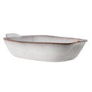 Bloomingville - Sandrine Ovnfast Fad, Natur, Stentøj - L42,5 × H9 × B27,5 cm