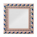 Bloomingville - Badia Vægspejl, Rosa, Fyrretræ - L30 × H30 × B2,5 cm