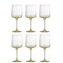 Bloomingville - Luciana Vinglas, Multifarvet, Glas - Ø7,5 × H21 cm, sæt med 6