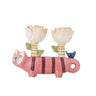 Bloomingville - Missy Lysestage, Multifarvet, Stentøj - L20 × H14,5 × B6,5 cm