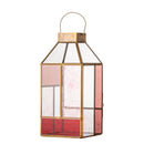 Bloomingville - Drew Lanterne, Rosa, Glas - L13 × H34 × B13 cm