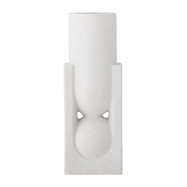 Bloomingville - Salome Vase, Hvid, Stentøj - L12 × H34 × B10,5 cm