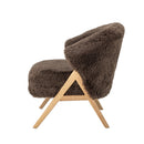 Bloomingville - Camino Loungestol, Brun, FSC® 100%, Gummitræ - L68 × H80 × B70 cm