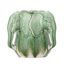 Bloomingville - Pontus Vase, Grøn, Stentøj - Ø15,5 × H15,5 cm