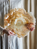 Bloomingville - Asimi Skål, Natur, Glas - Ø38 × H8 cm