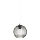 Bloomingville - Sybia Pendel, Grå, Glas - Ø23 × H29 cm