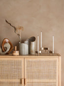 Bloomingville - Henaj Vase, Brun, Stentøj - L13 × H16 × B8,5/L18,5 × H23,5 × B13 cm, sæt med 2