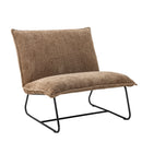 Bloomingville - Cape Loungestol, Brun, Genanvendt polyester - L90 × H80 × B87 cm