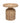 Bloomingville - Camo Sidebord, Natur, Vandhyacint - Ø46 × H46 cm