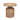 Bloomingville - Camo Sidebord, Natur, Vandhyacint - Ø46 × H46 cm