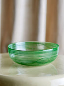 Bloomingville - Amelie Skål, Grøn, Glas - Ø27 × H9 cm