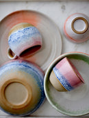 Bloomingville - Paula Kop, Multipak, Rosa, Stentøj - Ø9 × H8 cm, sæt med 4
