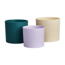 Elho - Urtepottesæt, Velvet cream, sæt af 3 stk.
