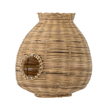 Bloomingville - Ottine Lanterne m/glas, Natur, Bambus - Ø25 × H26 cm