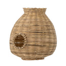 Bloomingville - Ottine Lanterne m/glas, Natur, Bambus - Ø25 × H26 cm