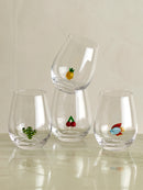 Bloomingville - Misa Drikkeglas, Multipak, Klar, Glas - Ø9 × H12 cm, sæt med 4