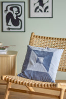 Bloomingville - Aban Pude, Blå, Bomuld - L45 × B45 cm