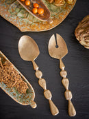 Bloomingville - Edi Salatsæt, Messing, Jern - L26,5 × B6 cm, sæt med 2