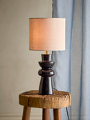 Bloomingville - Lio Bordlampe, Sort, Stentøj - Ø25 × H53 cm