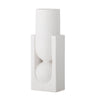 Bloomingville - Salome Vase, Hvid, Stentøj - L12 × H34 × B10,5 cm